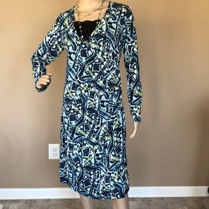 Olian print maternity dress